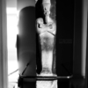 A statue of Egyptian pharaoh Amenhotep I as the god Osiris