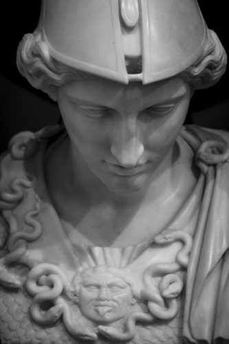 marble bust of athena